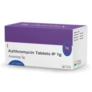 Azeetop 1000 Mg Box/Carton showing the Front face.
