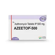 Azeetop 500 Mg Box/Carton showing the Front face.