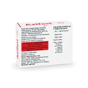 Azifast 500 Tablet Box/Carton + Blister Pack showing the Front/Back face.