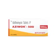 Aziwok 500 Tablet Box/Carton showing the Front face.