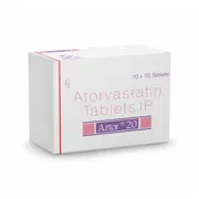 Aztor 20 Tablet Box/Carton showing the Front face.