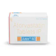 Aztor 40 Tablet Box/Carton showing the Front face.