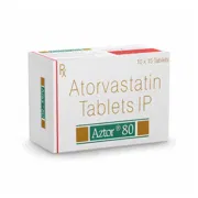 Aztor 80 Tablet Box/Carton showing the Front face.