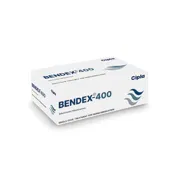Bendex 400 Tablet Box/Carton showing the Front face.
