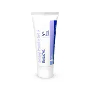 Benzac AC 5% Gel Tube showing the Front face.