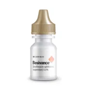 Besivance 0.6% 5 ml Eye Drops Bottle showing the Front face.