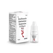 Besix 5 ml Box/Carton + Eye Drops Bottle showing the Front face.