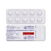 Betabest XL 50 Mg Tablet Blister Pack showing the Front/Back face.