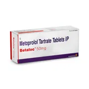 Betaloc 50 Mg Tablet Box/Carton showing the Front face.