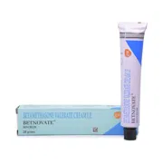 Betnovate 0.10% 20 gm Box/Carton + Tube showing the Front face.
