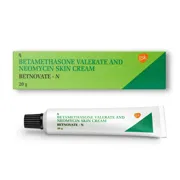 Betnovate-N Cream 20 gm Box/Carton + Tube showing the Front face.