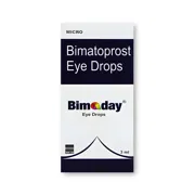 Bimaday 3 ml Box/Carton showing the Front face.