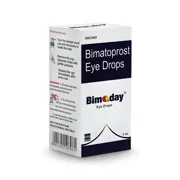 Bimaday 3 ml Box/Carton showing the Front face.