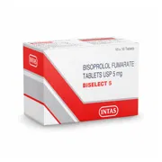 Biselect 5mg Tablet Box/Carton showing the Front face.
