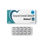 Bisoheart 2.5 Tablet Box/Carton + Blister Pack showing the Front face.