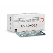 Bisolong 2.5 Mg Tablet Box/Carton + Blister Pack showing the Front face.