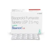 Bisonext 2.5 Mg Tablet Box/Carton + Blister Pack showing the Front face.