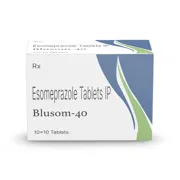 Blusom 40 Mg Tablet Box/Carton showing the Front face.