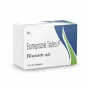 Blusom 40 Mg Tablet Box/Carton showing the Front face.