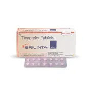 Brilinta 60 Mg Tablet Box/Carton + Blister Pack showing the Front face.