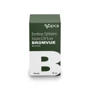 Bromvue 5 ml Box/Carton showing the Front face.