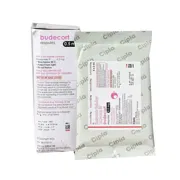 Budecort Respules 0.5 Mg per 2ml Box/Carton + Blister Pack showing the Front and Back face.