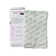 Budecort Respules 0.5 Mg per 2ml Box/Carton + Sachet showing the Front/Back face.