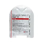 CAAT 10 Tablet Blister Pack showing the Back face.