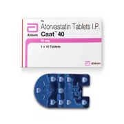 CAAT 40 Tablet Box/Carton + Blister Pack showing the Front face.