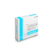 Caberlact 0.5 Mg Tablet Box/Carton showing the Front face.