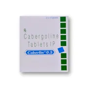 Caberlin 0.5 Mg Box/Carton showing the Front face.
