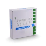 Caberlin 0.5 Mg Box/Carton showing the Front face.