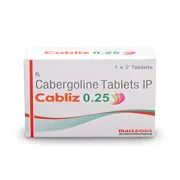 Cabliz 0.25 Mg Tablet Box/Carton showing the Front face.