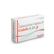 Cabliz 0.25 Mg Tablet Box/Carton showing the Front face.