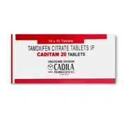 Caditam 20 Mg Tablet Box/Carton showing the Front face.