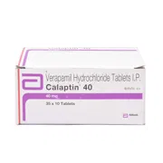 Calaptin 40 Mg Box/Carton showing the Front face.