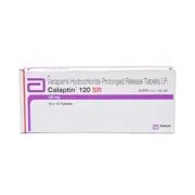 Calaptin SR 120 Mg Box/Carton showing the Front face.
