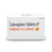 Camforte 0.5 Tablet Box/Carton showing the Front face.
