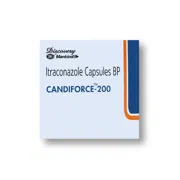 Candiforce 200 Capsule Box/Carton showing the Front face.