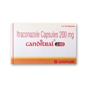 Canditral 200 Capsule Box/Carton showing the Front face.