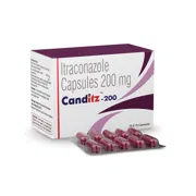 Canditz 200 Capsule Box/Carton + Blister Pack showing the Front face.