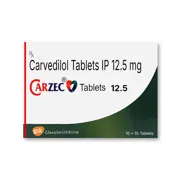 Carzec 12.5 Tablet Box/Carton showing the Front face.