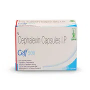 Ceff 500 Capsule Box/Carton showing the Front face.