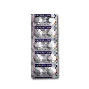 Ceftas 200 Tablet Blister Pack showing the Front face.