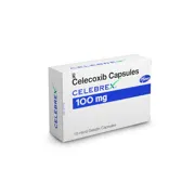 Celebrex 100 mg Capsule Box/Carton showing the Front face.