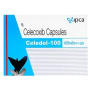 Celedol 100 Capsule Box/Carton showing the Front face.