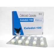 Celedol 100 Capsule Box/Carton + Blister Pack showing the Front face.