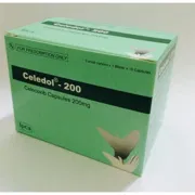 Celedol 200 Capsule Box/Carton + Blister Pack showing the Front face.
