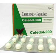 Celedol 200 Capsule Box/Carton + Blister Pack showing the Front face.