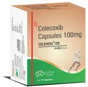 Celeheal 100 Capsule Box/Carton showing the Front face.
